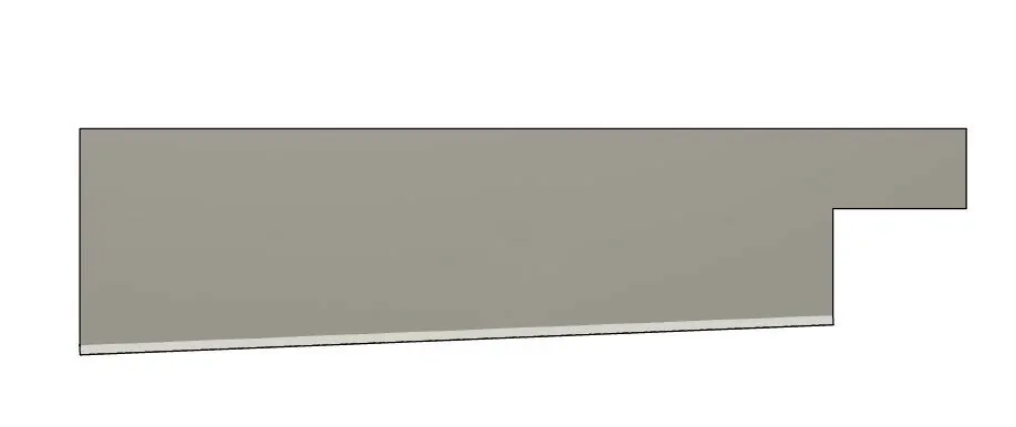 CO-207L Collins Left Rear Side Panel - Collins replacement part #CO-207L